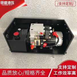 直流动力单元系统DC12V-72V4L组合油箱单作用液压油泵叉车传菜机