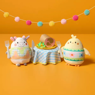 �羳��Ʒeaster Eggimal Cow plush�ͻ�ʵ���ţë�q��ż����