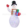 goods in stock Cross border inflation Christmas Air mold LED luminescence Santa Claus Snowman Charging die ornament Decoration