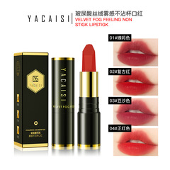 口紅はガラスのヒアルロン酸のベルベットの霧感のレリーフをつけません。