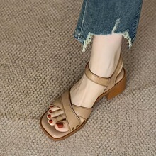 W 39140 French Mid Heel Sandals ¶ֺ��Ь �羳ŷ������ѷ