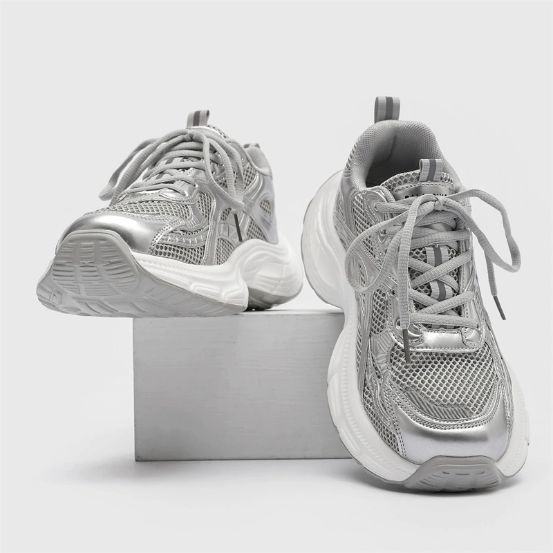 Пары — модная нишевая сетчатая дышащая обувь Dad Shoes, прямые поставки с фабрики для женщин и не только летом, новые толстоподошвенные спортивные кроссовки