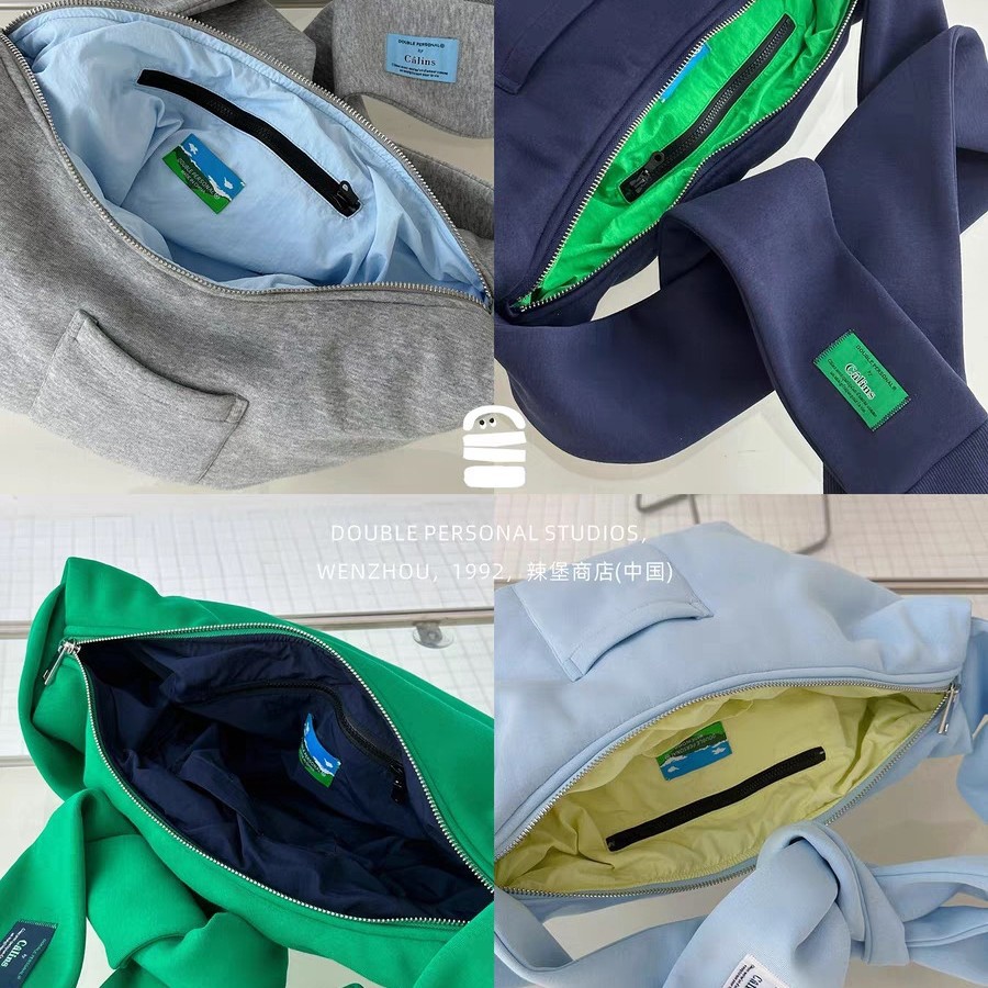 日韓新作Hugbag抱っこバッグ/抱きしめさせて! 斜め掛けのストラップが可愛いです。面白いです。ギョーザのカバンです。