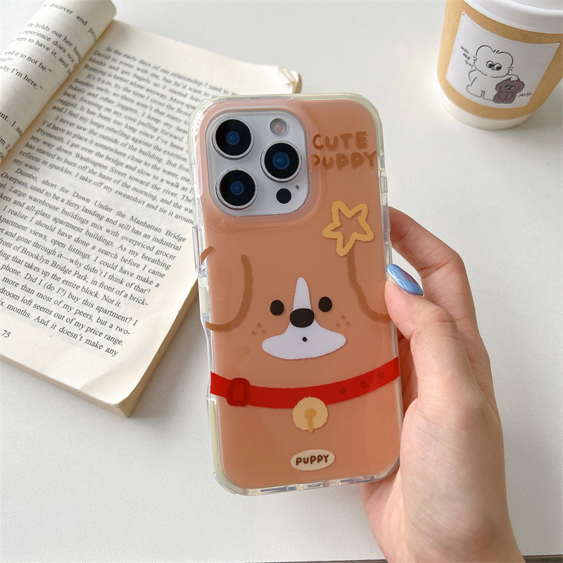 趣味可爱大脸狗狗猫咪适用iPhone17苹果16ProMax/15/14手机壳新款|undefined