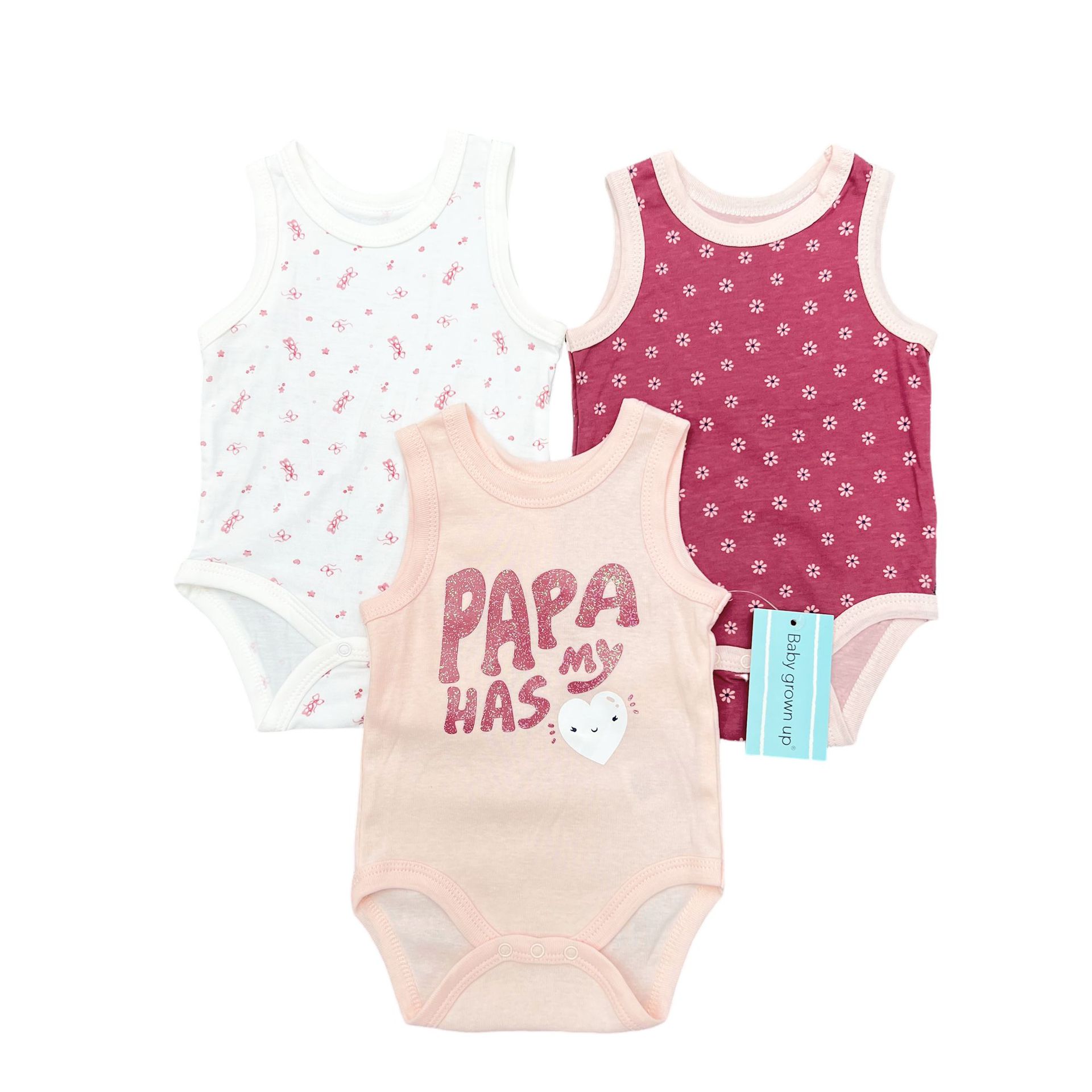 Chaleco de mameluco para recién nacidos de comercio exterior, gatear triangular, camisa base blanca pura, traje de tres piezas de algodón puro, set de 3 piezas