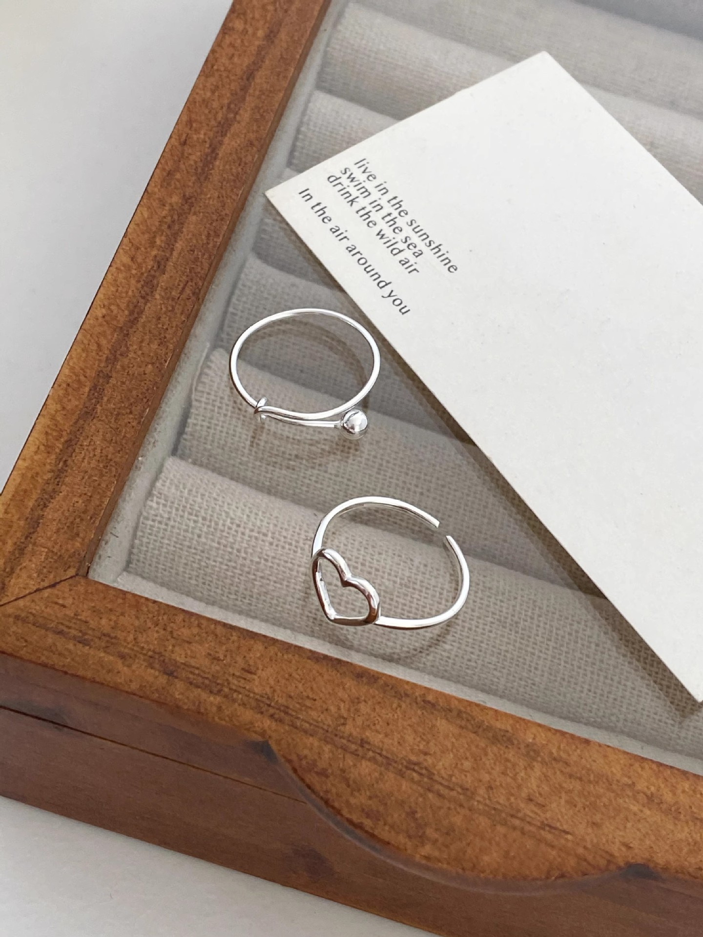 2g Weight Rings Classification Adjustable Ring Size 1 Piece Quantity Holiday, Tea Party Occasion 925 Sterling Silver Material Geometric Pattern All Seasons Season Women's Gender Elegant, Simple Style Style 1 Piece 925 Sterling Silver Geometric Rings 11