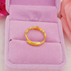 Brass ring, ethnic jewelry heart-shaped, ethnic style