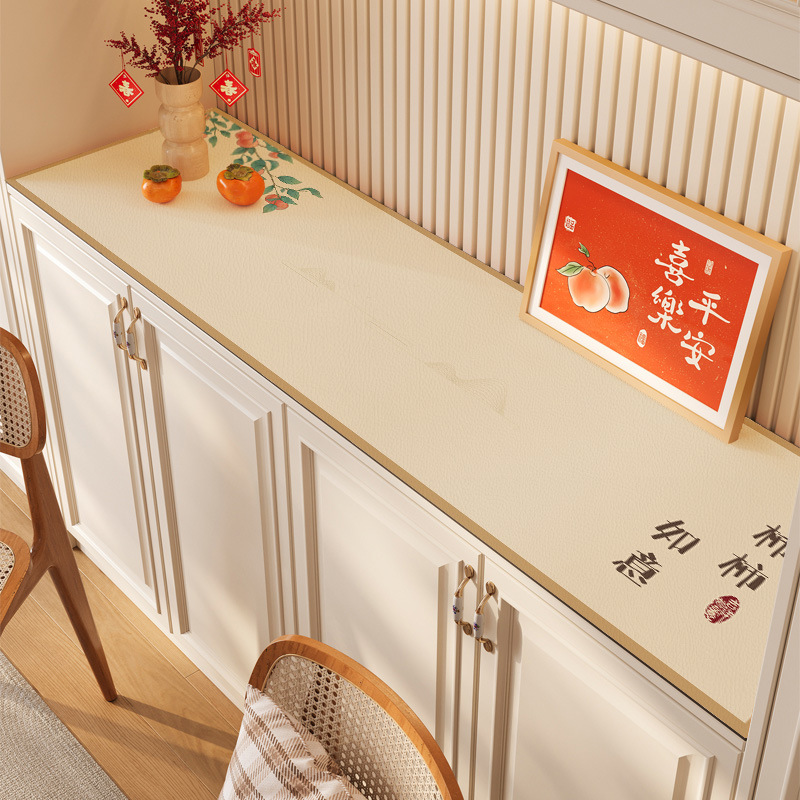 Light Luxury High-end Sense TV Cabinet Sideboard Table Mat Waterproof and Oil-proof Non-washable Tablecloth Shoe Cabinet Mat Countertop Protective Mat