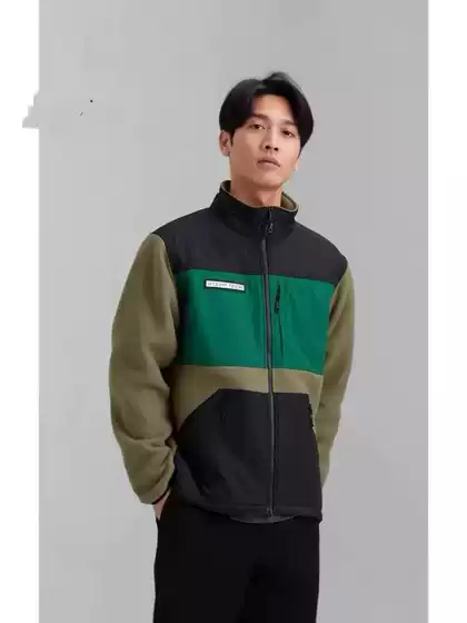 Youth men & women students couple fleece jacket Fall New Arrival Sherpa Lined Casual Coat 823 Beijiafa