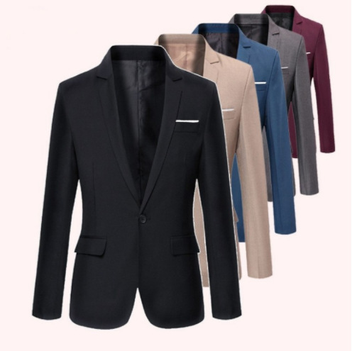 Men's Stylish Slimming Western Style Overcoat with Thick Padding, Korean Version Trendy Cross-border Foreign Trade New Western-style Overcoat
