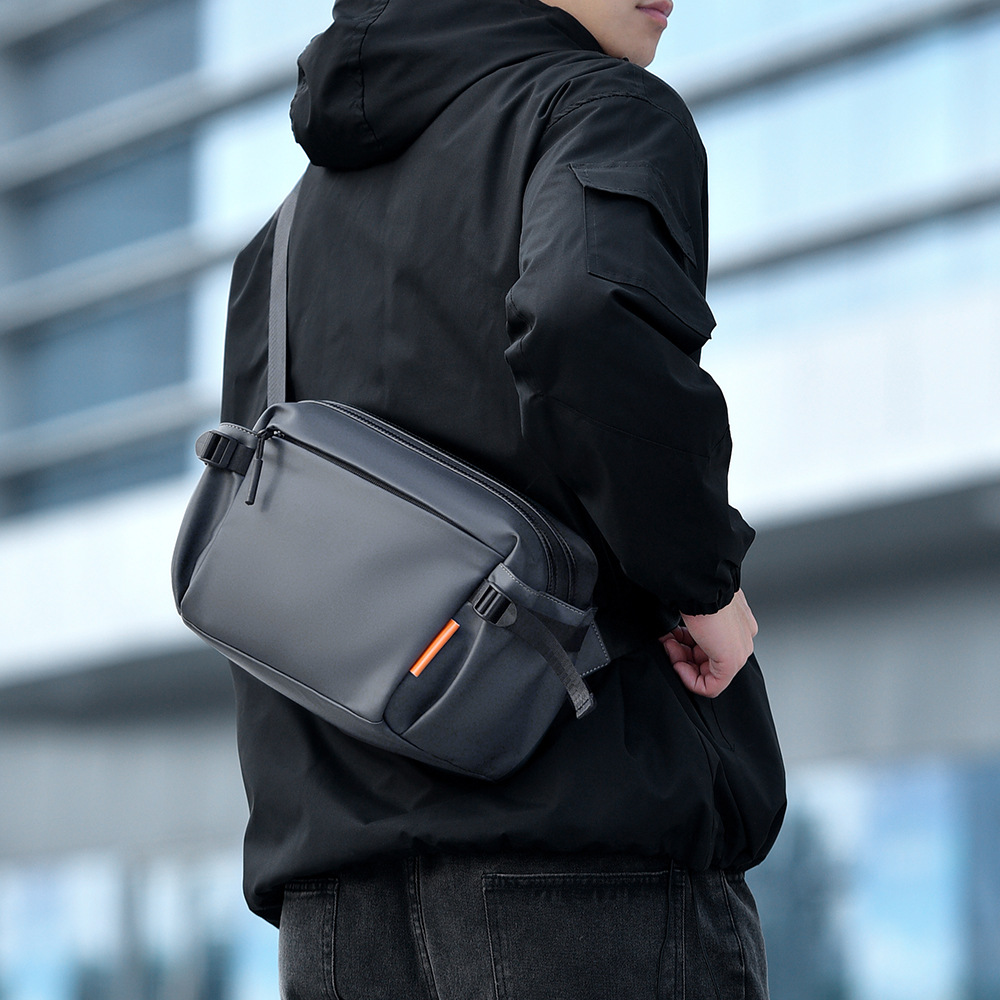 Nuevo tipo de bolso de hombro para hombres, bolso de pecho coreano, bolso deportivo de moda simple, bolso de cintura deportivo de gran capacidad, bolso de cintura para hombres