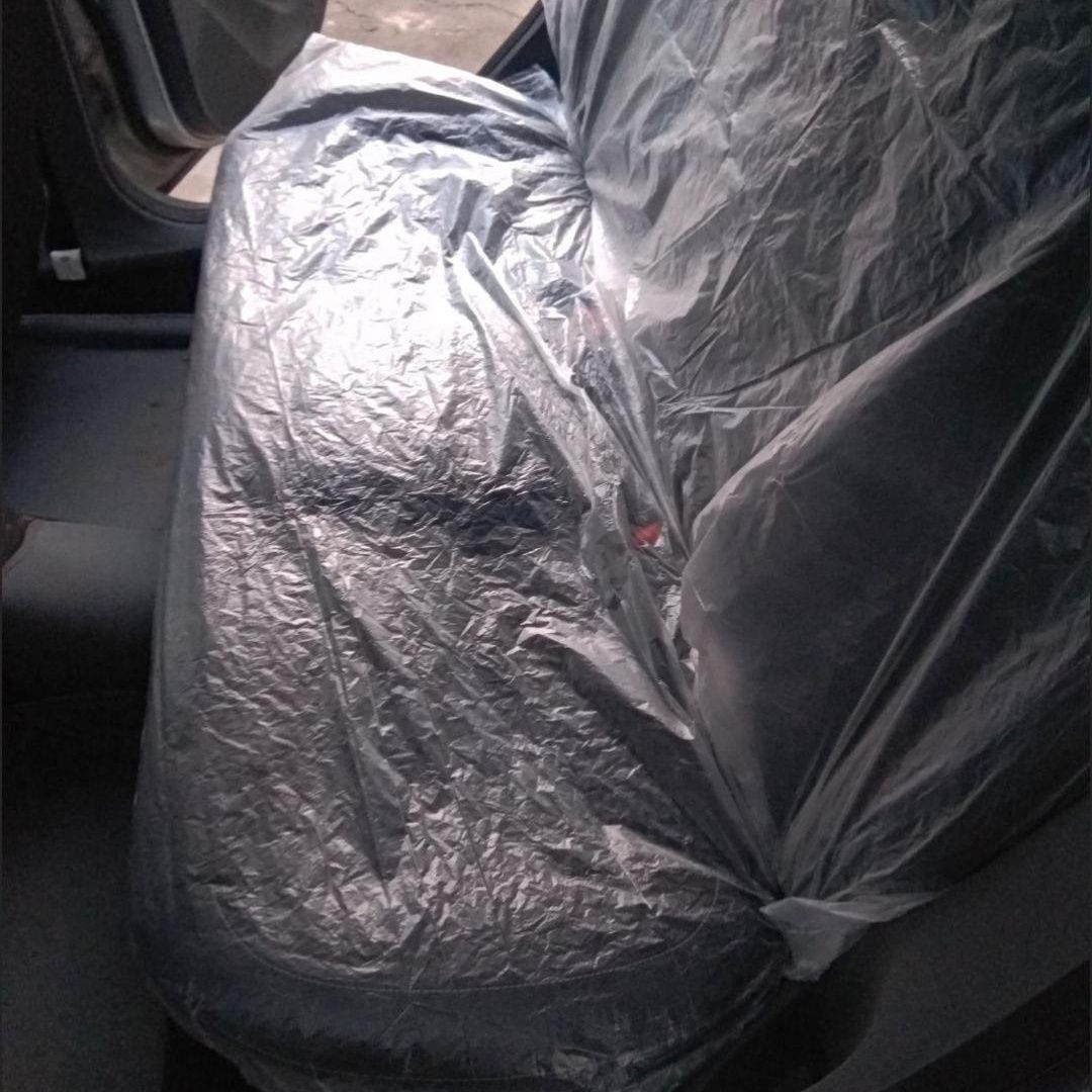 Suitable for car seat cushion protective cover disposable rear seat protective cover dustproof three-piece set main and auxiliary rear seat cover