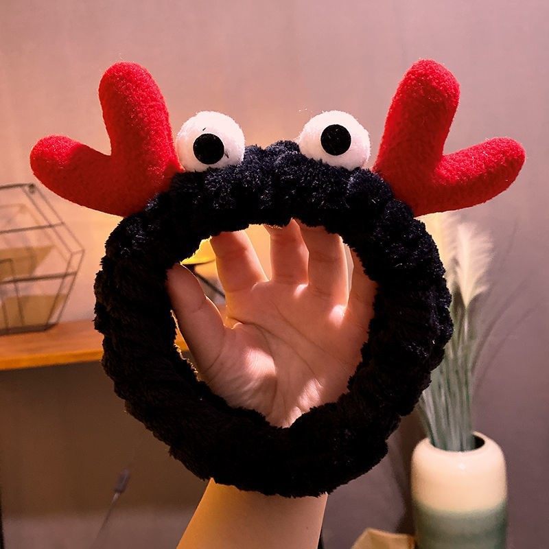 Estilo coreano celebridad de Internet ojos grandes cornisa banda de pelo animal de dibujos animados banda de pelo mascarilla banda de pelo femenino accesorios para el cabello al por mayor