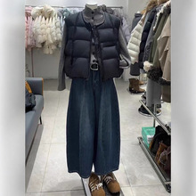 2026年春季休闲风时尚气质套装新款针织毛衣保暖马甲阔腿裤三件套