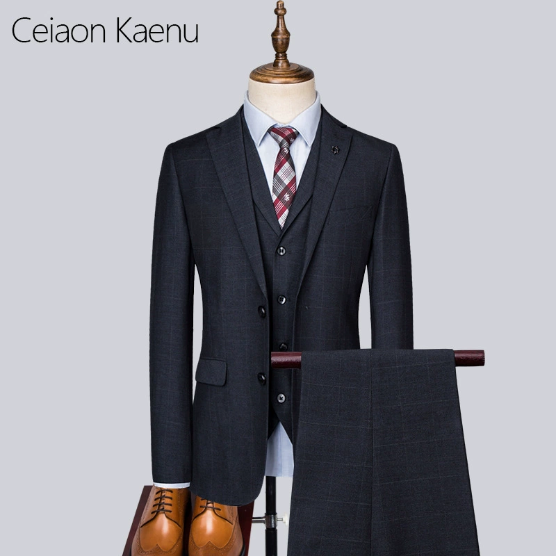 Men's autumn set, nurse uniform, classic suit jacket, Korean style, 3 piece set