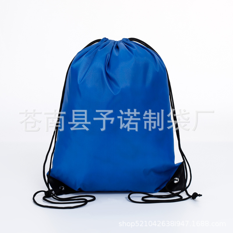 210d bolsa de cordón de poliéster en stock con cordón de hombro bolsa de almacenamiento transfronteriza mezclar y combinar traje de poliéster bolsa de cordón