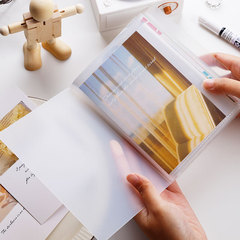A6 interstitial photo album photo postcard storage booklet notebook sticker card ticket note collection 40 pages