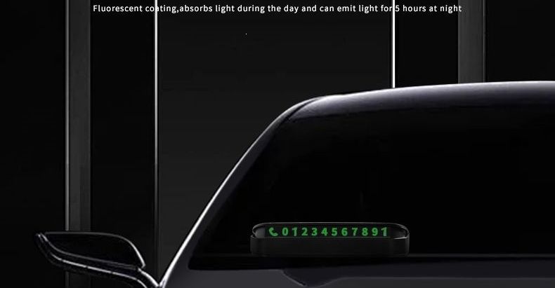 High-end car accessory for temporary parking, popular car item 2026, car phone number plate for moving vehicles