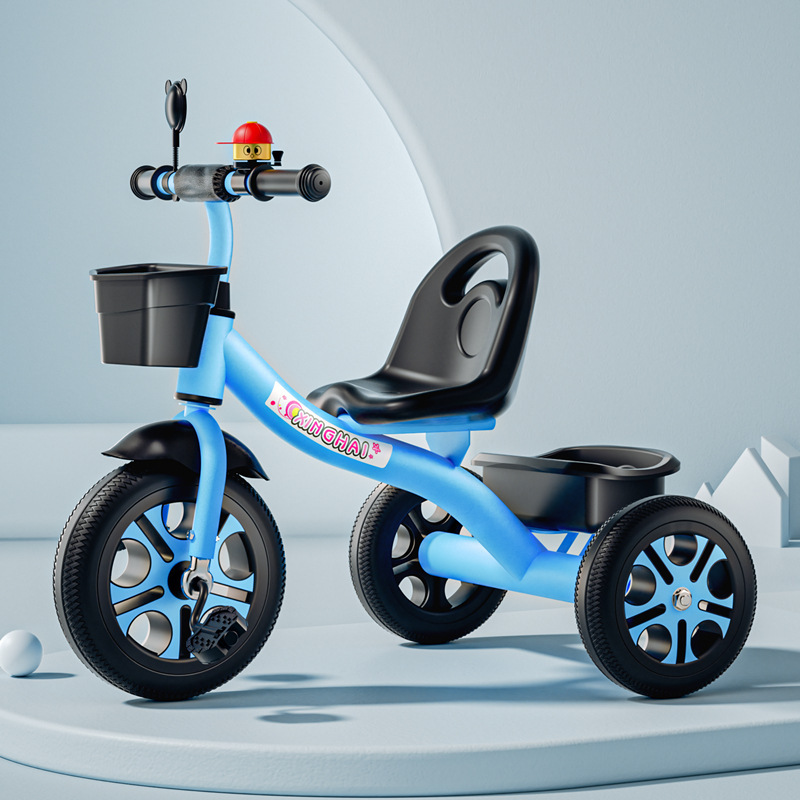 Triciclo infantil 1 - 3 - 2 - 6 años de edad, carro de bebé grande, bicicleta, carro de jardín de infantes image 9