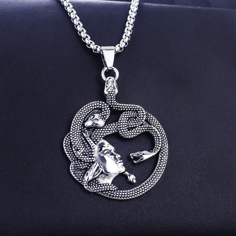 Edelstahl Totenkopf Kreuzkette Für Damen Und Herren_voghion.com