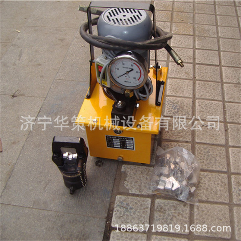 华策生产分体式电动液压钳 500型铜鼻子压线钳 便携式压接钳