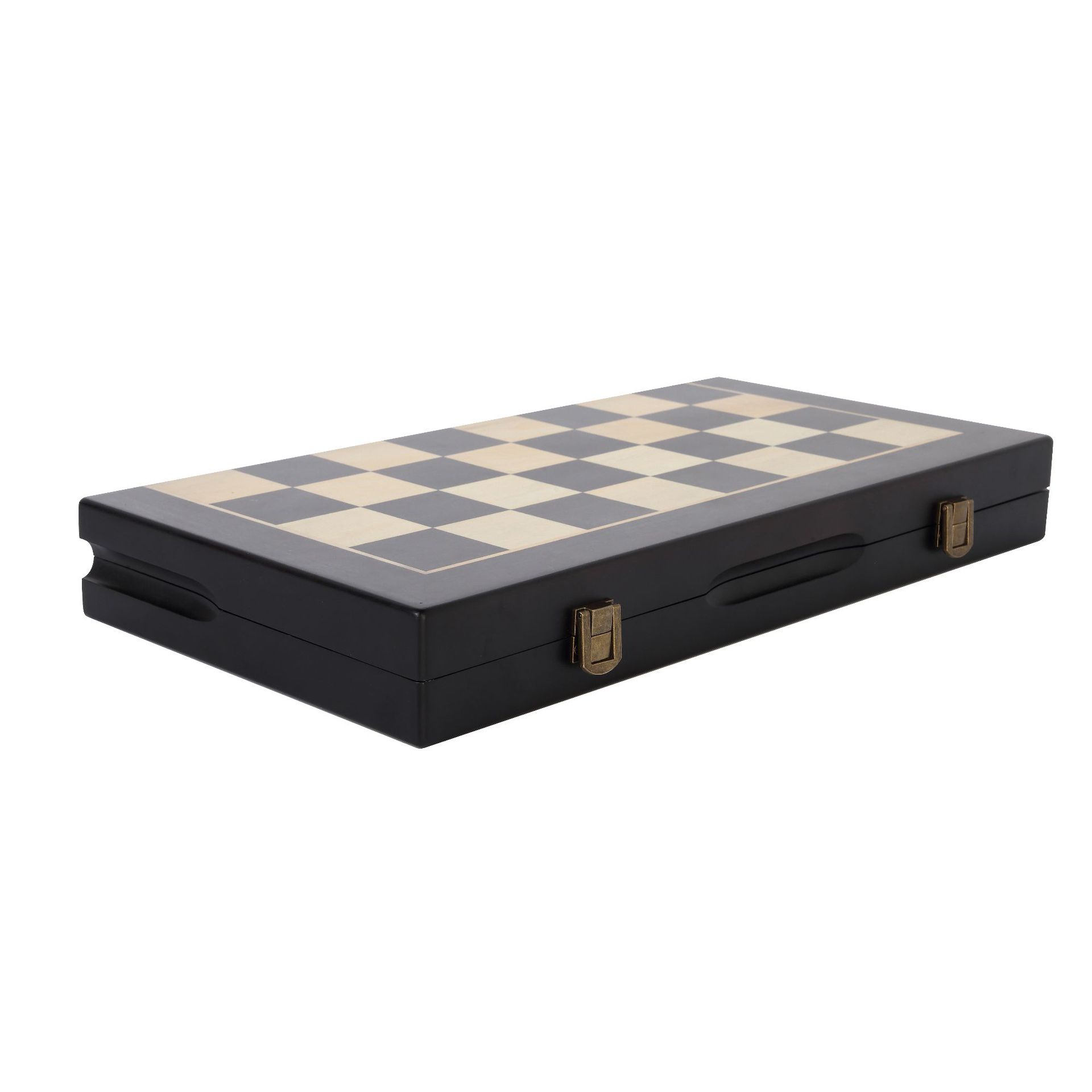 Madera sólida ajedrez juego de madera 2 en 1 magnético plegable ajedrez tablero de ajedrez competitivo fábrica de venta directa