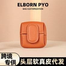 真皮硬币零钱包头层牛皮迷你小钱包收纳钥匙跨境女士小巧牛皮钱夹