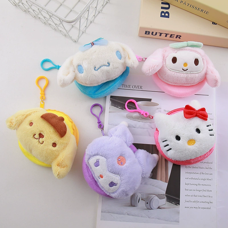 Sanrio, плюш картинка большой кошелек, маленькая сумка, подвеска для учеников начальной школы, органайзер сумка, кукла, подарок на день рождения, оптом