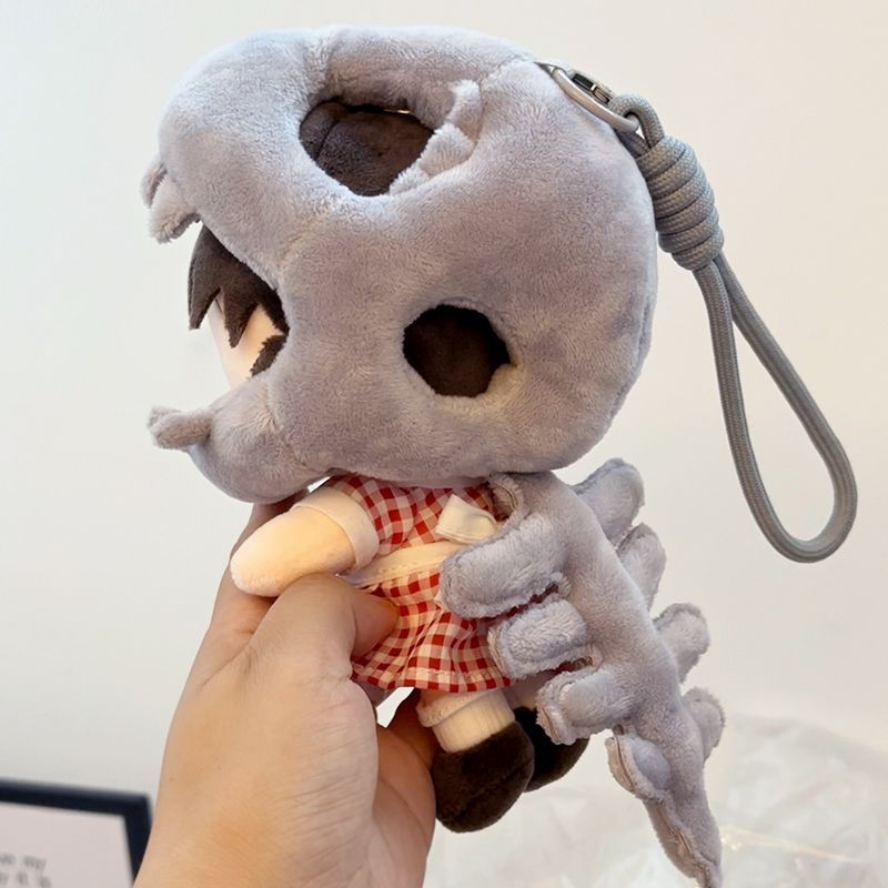 New small dinosaur skeleton plush toy accessories, cotton doll headgear, bag pendant, funny costume accessory