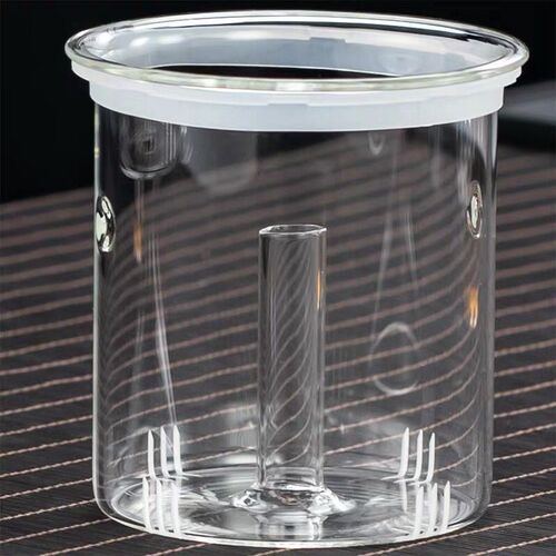 IYR7 glass tea pot inner pot tea filter strainer glass lid steaming cooking inner pot tea filter tea utensil accessories suitable