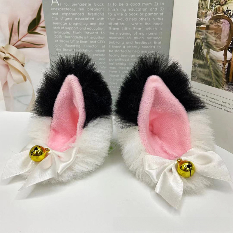 Anime Plüsch Katze Ohr Haarnadel Katze Mädchen Lori COSPLAY handgemachte Plüsch Tier Ohr Ball Katze Ohr Haarnadel Haar_voghion.com