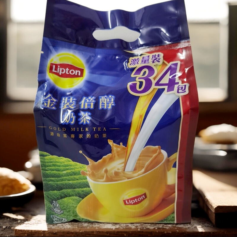 Wholesale Supply of Snacks, Office Brewed Drinks, Lipton Gold Double Milk Tea 561g*12 Bags/Box