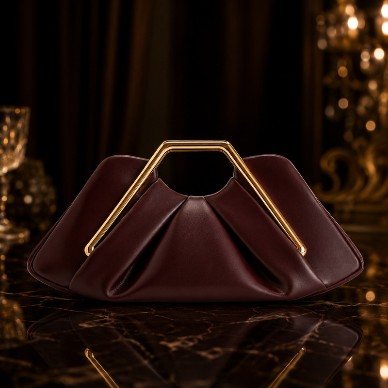 New Cross-Border Cloud Bag 2025 Summer Trendy Pleated Bag Circular Women's Evening Bag Light Luxury Texture Handbag
