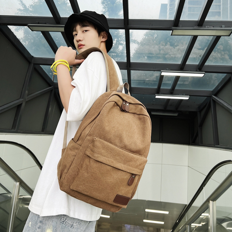 Casual Outing Canvas Backpack, Large Capacity, New Style Men's Backpack, Outdoor Travel Oxford Cloth Backpack for Men and Women, Travel Backpack
