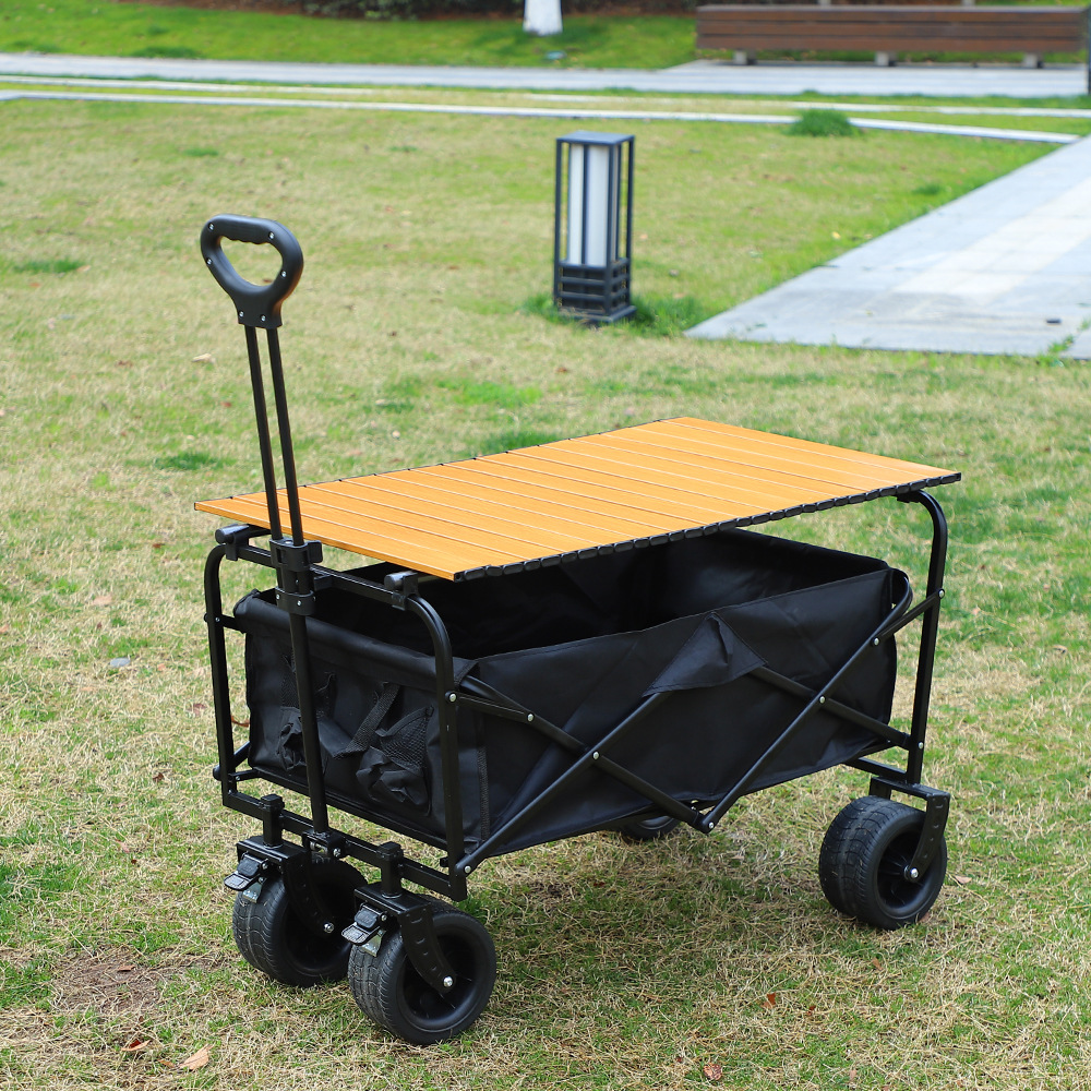 Carrito Plegable de Camping de Acero Plegable para Camping y Transporte