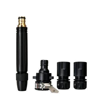 High-pressure car wash gun: features adjustable, rotating nozzles that allow for various spray patterns, providing a powerful water stream to effectively wash and clean dirt from the car body (High pressure car wash water gun) - 1set