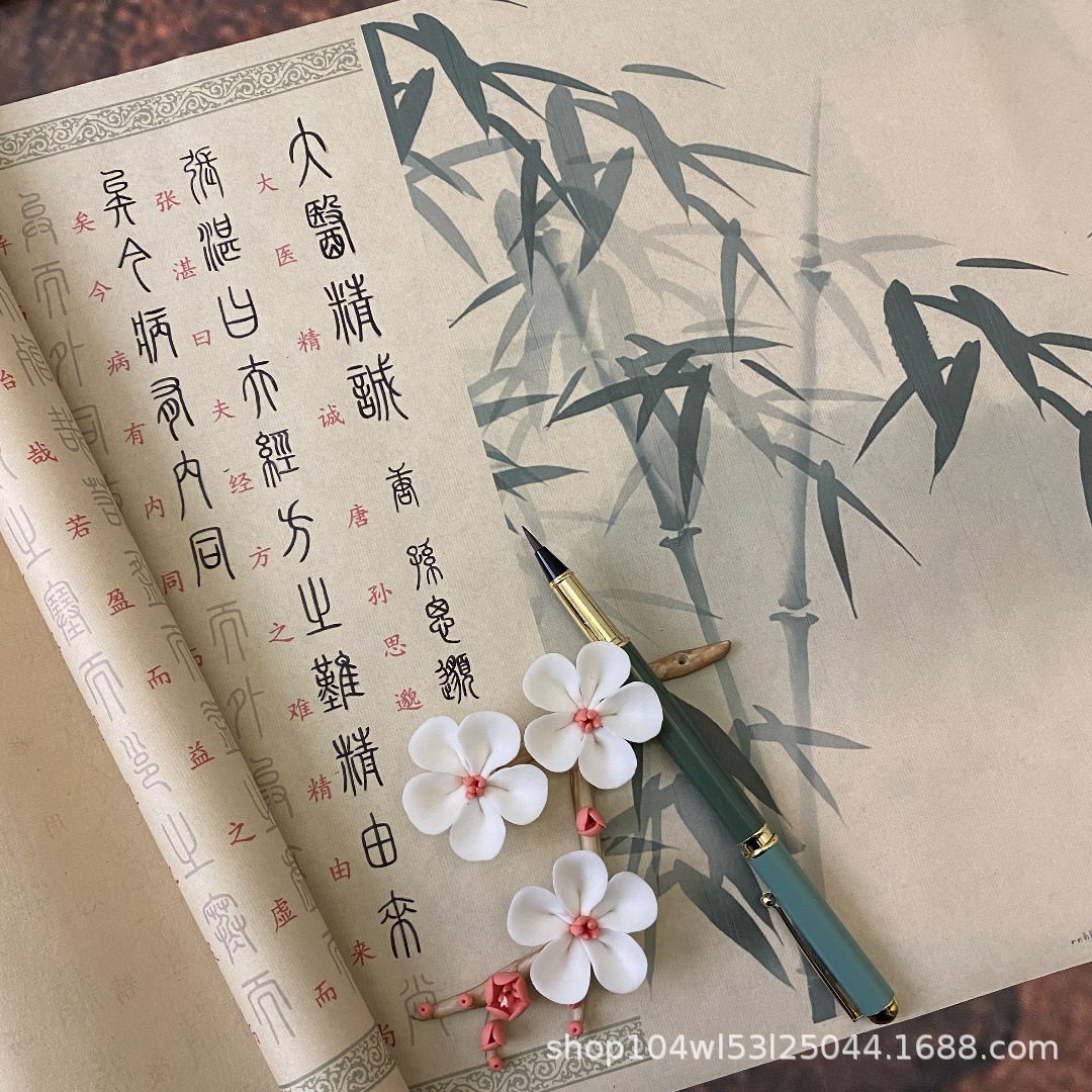 篆书大医精诚毛笔描红字帖全篇3米可写两遍中医练字帖医学类字帖