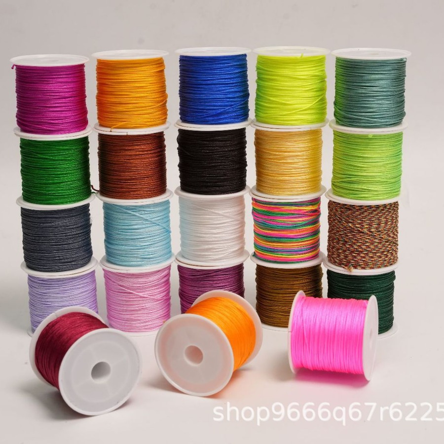 Hilo de jade n.° 72 encriptado, para bricolaje, hecho a mano, trenzado, para pulseras, cuerda para tejer, hilo para joyería, collar, hilo para abalorios