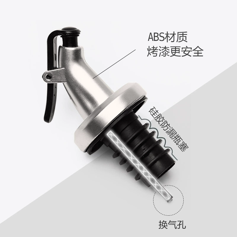 Automatic foldable hermetic glass oil dispenser stainless steel