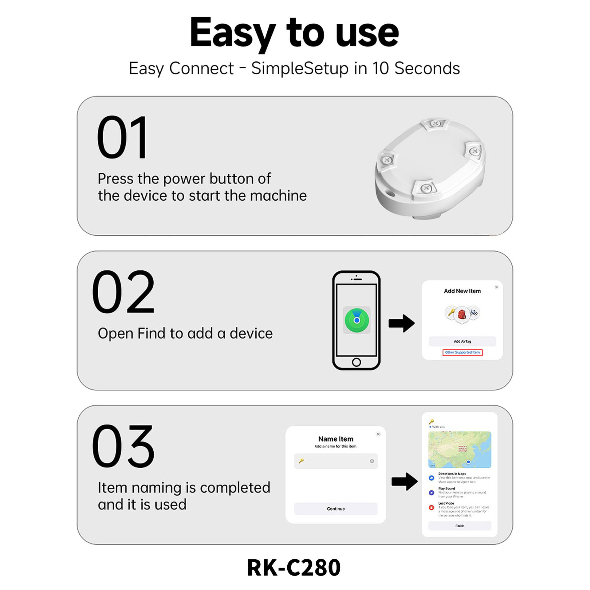 [Поискчик против потери AirTag BluetoothGPS ]