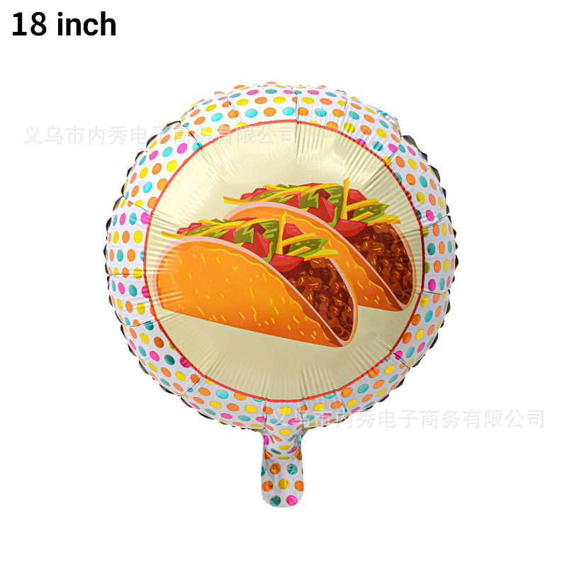 Globos de bandera nacional de México Carnaval de vacaciones Nuevo sombrero de la marca del tarot Bola de película de aluminio de 18 pulgadas