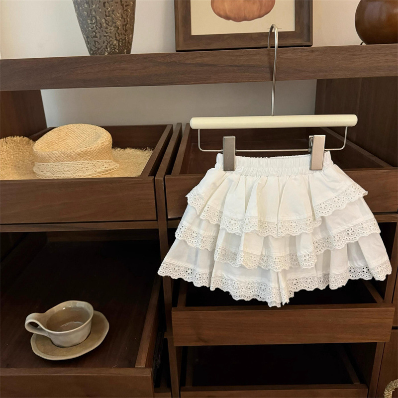 Falda de Pastel Delgada y Linda para Niña Pequeña, Falda Corta de Encaje de Hada para Niñas, Falda Media Linda para Bebé