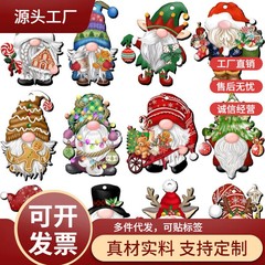 24件圣诞小矮人木制装饰木质悬挂挂饰圣诞树圣诞老人条款精灵悬挂