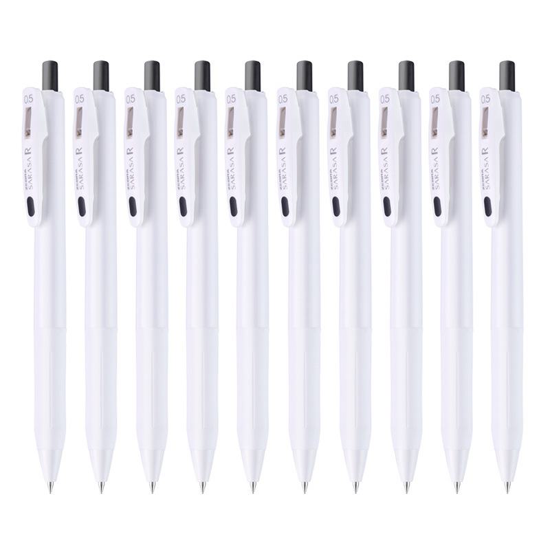 日本zebra斑马中性笔JJ29按动SARASA黑色水笔小学生速干0.5mm|undefined
