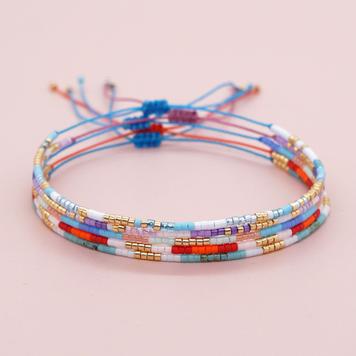 Miyuki millet beads small bracelet for women Japanese and Korean ins style niche design beads pure hand-woven hand jewelry