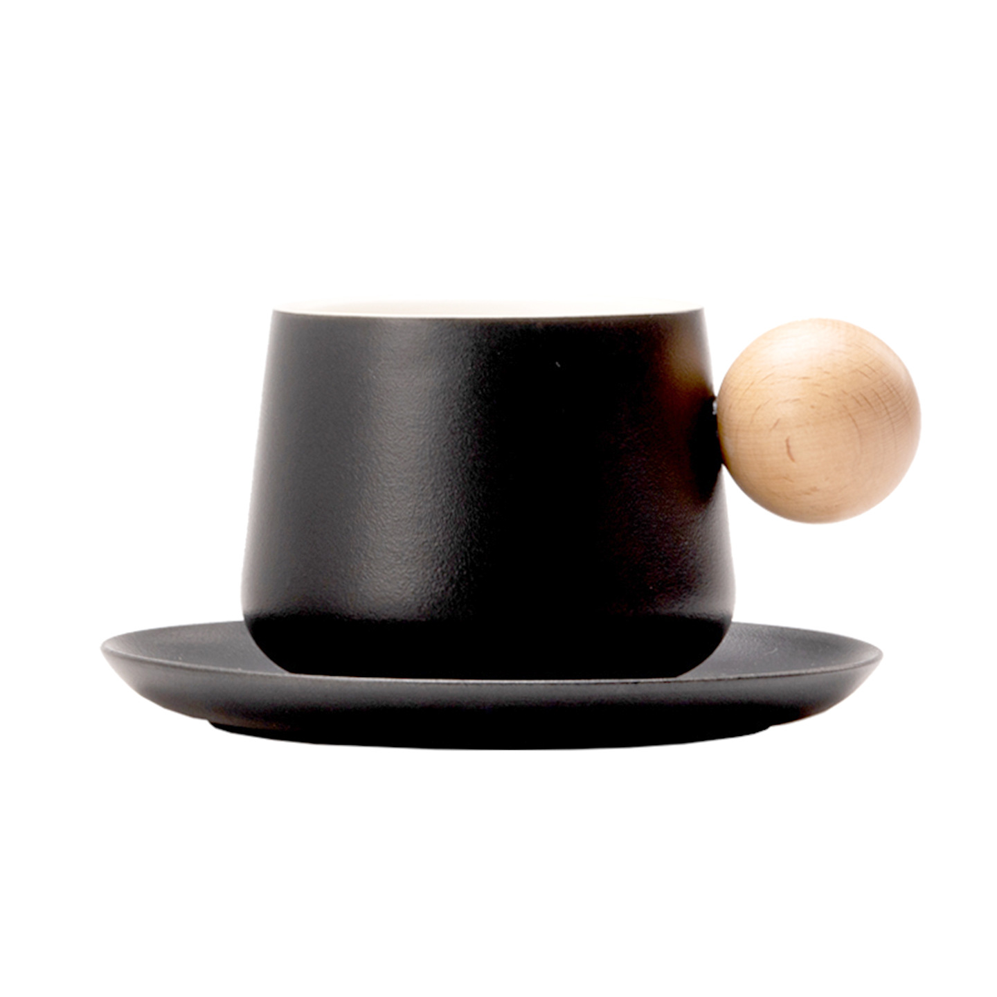 Japanese-style Coffee And Saucer Set, High-end Design, Home-use Ceramic Mug, Stylish Office Afternoon Tea Cup_voghion.com
