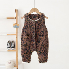 热销2025冬款儿童背带裤韩版0-3岁宝宝灯芯绒加绒洋气暗扣背带裤