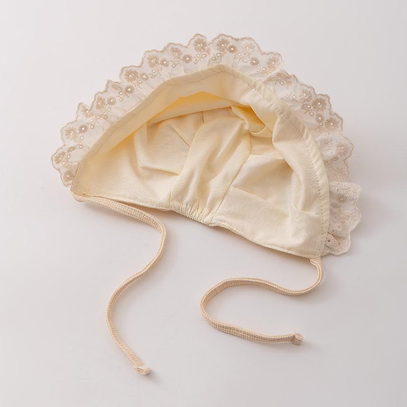 3-12 Meses de primavera y otoño delgado lindo super adorable algodón primavera recién nacido mes pequeño sombrero de la princesa de la corte