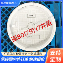 塑料圆井盖模具建设下水道模具混凝土排水圆形井盖井座模具