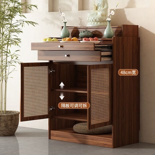 Rattan Table Home New Chinese-style Solid Wood Divine Platform Buddha Platform Rural Fragrant Table Living Room Middle Hall Cabinet
